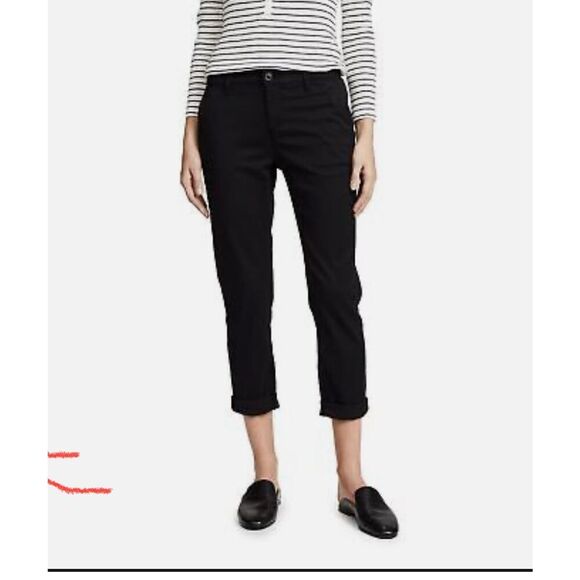 AG Womens Caden Crop Tailored Trousers 33 /Super Black - NWT - Picture 1 of 13